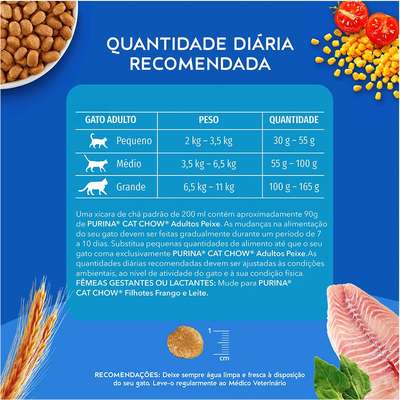 Ração Nestlé Purina Cat Chow Adultos Defense Plus Peixe