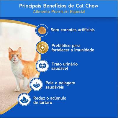Ração Nestlé Purina Cat Chow Adultos Defense Plus Peixe