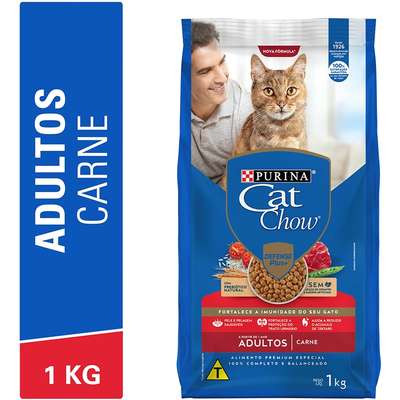 Ração Nestlé Purina Cat Chow Adultos Defense Plus Carne