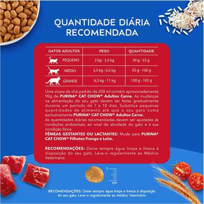 Ração Nestlé Purina Cat Chow Adultos Defense Plus Carne
