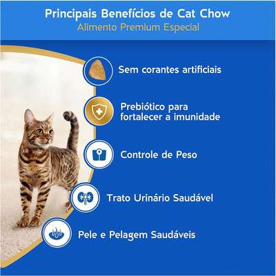Ração Seca Nestlé Purina Cat Chow Peixe para Gatos Castrados