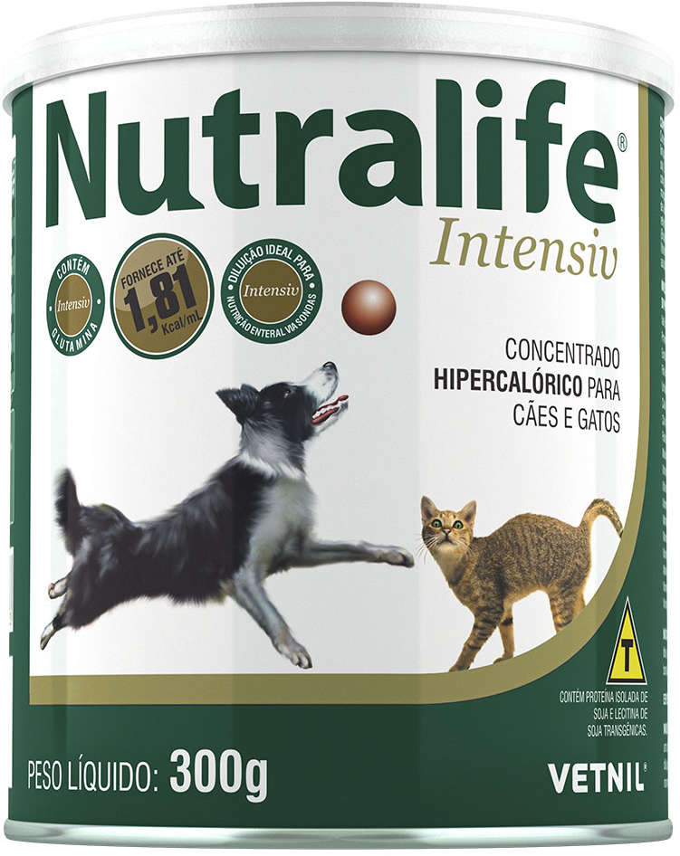 Suplemento Vitamínico Vetnil Nutralife Intensiv Hipercalórico para Cães e Gatos - 300 g
