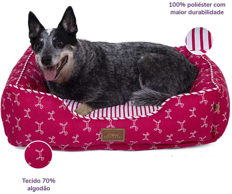 Cama Fabrica Pet Munique Pink - Tam. GG