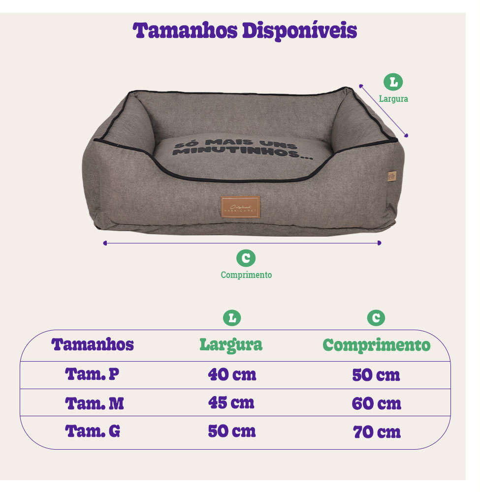 Cama New Collection Bege - Tam. P