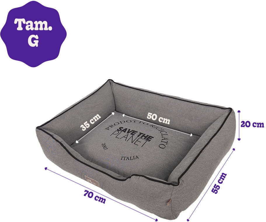 Cama Riciclato 2007 Chumbo - Tam. G