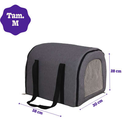 Bolsa de Transporte Fábrica Pet Fechada - Jeans