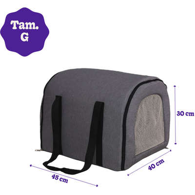Bolsa de Transporte Fábrica Pet Fechada - Jeans
