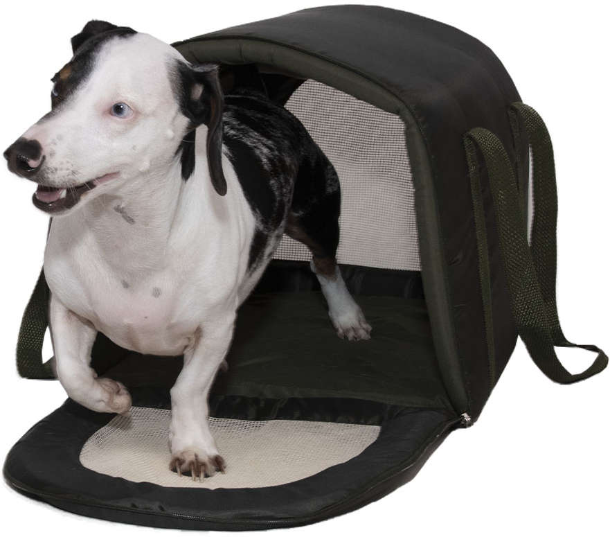 Bolsa de Transporte Fábrica Pet Fechada Impermeável Verde Musgo - Tam. M