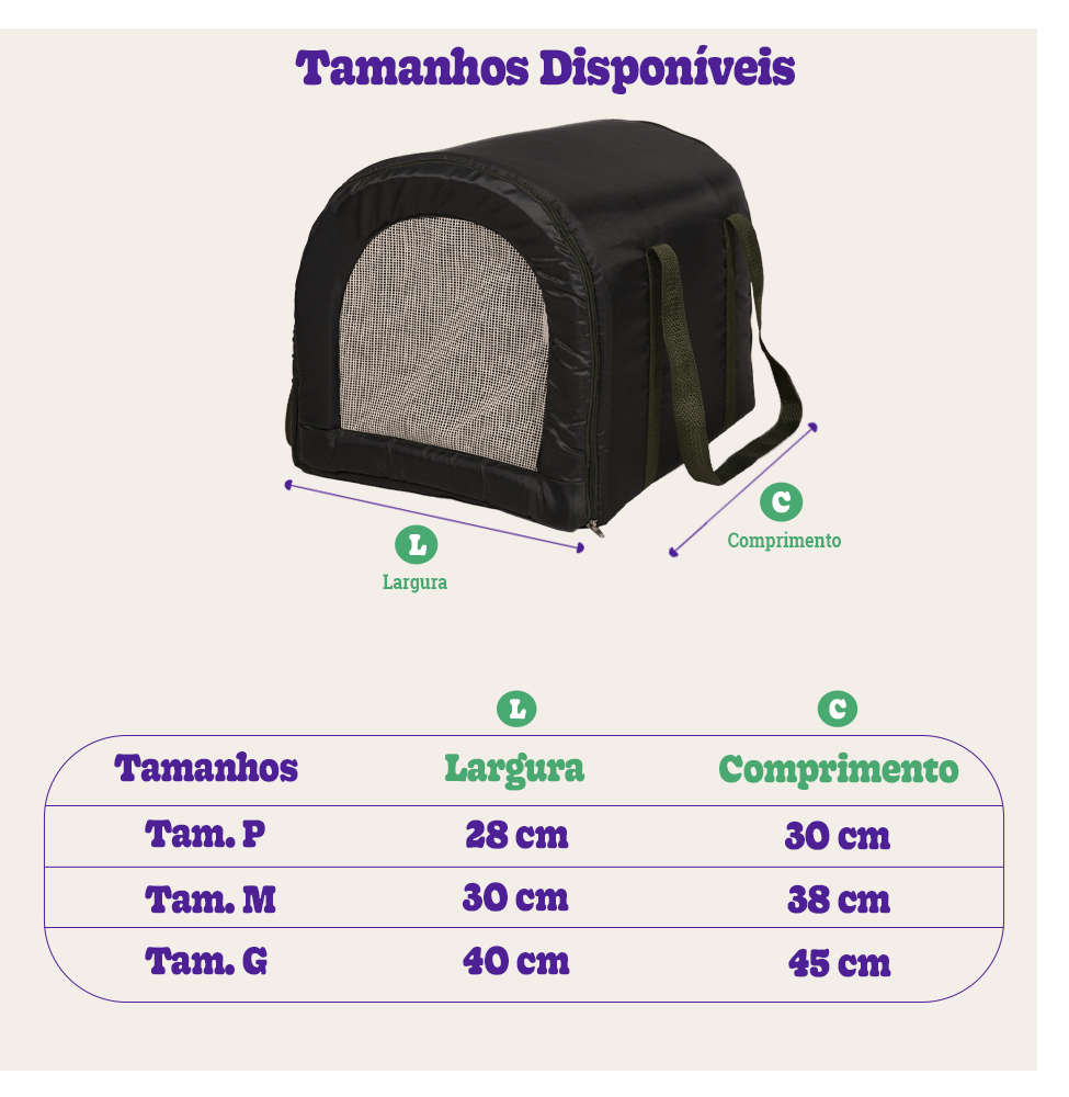 Bolsa de Transporte Fábrica Pet Fechada Impermeável Verde Musgo - Tam. M
