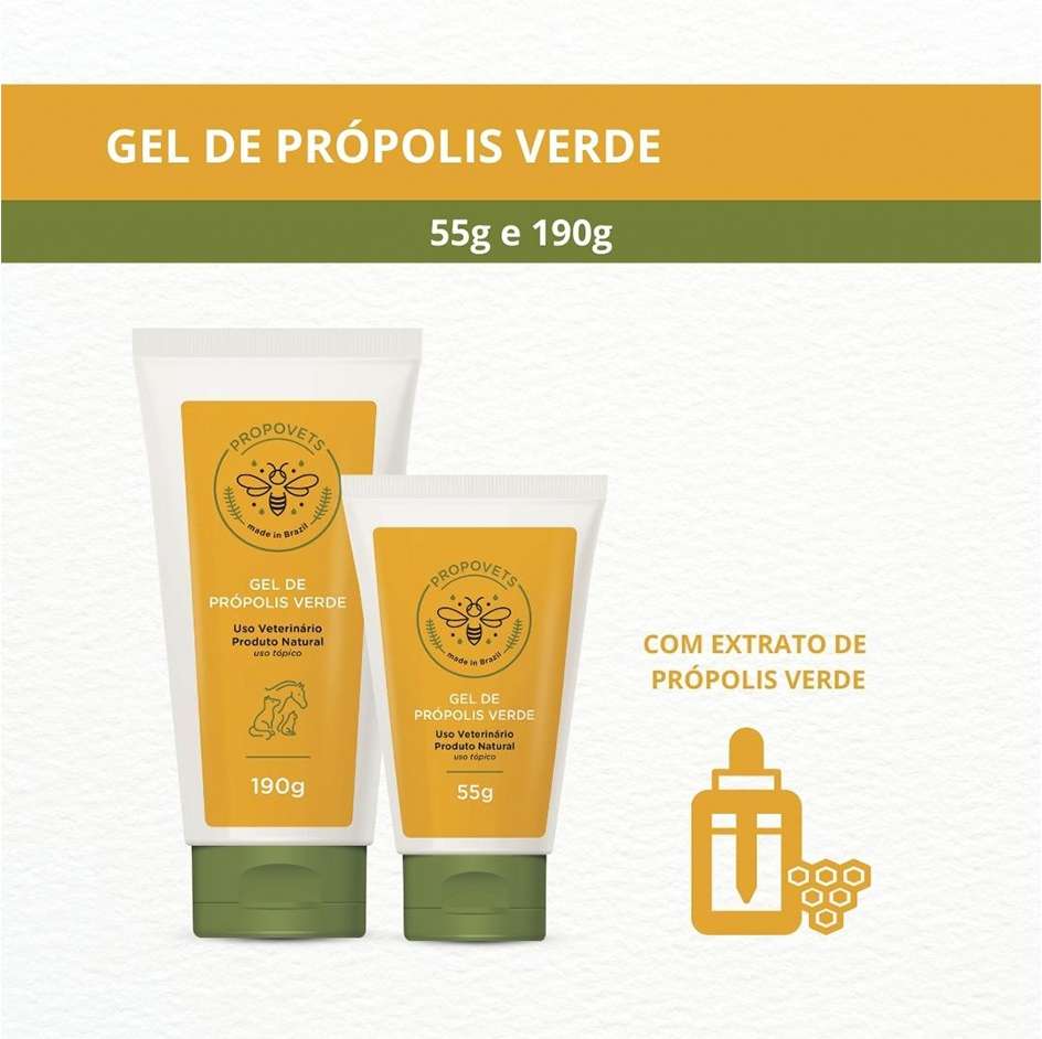Gel de Própolis Verde Propovets Natural - 55 g