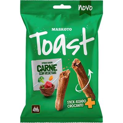 Stick Maskoto Toast para Cães Sabor Carne com Vegetais