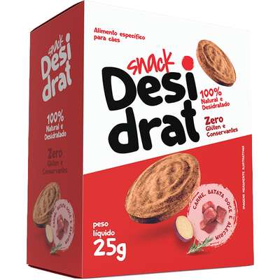 Snack Desidrat para Cães Sabor Carne, Batata Doce e Alecrim