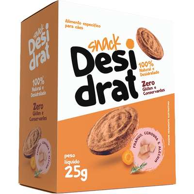 Snack Desidrat para Cães Sabor Frango, Cenoura e Alecrim