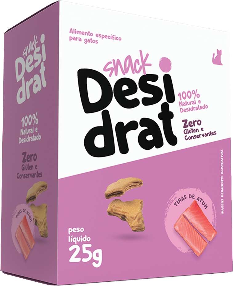 Snack Desidrat para Gatos Sabor Tiras de Atum - 25g