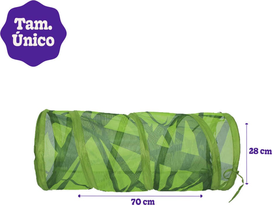 Brinquedo Chalesco Túnel Fun para Gatos - Tam. Único