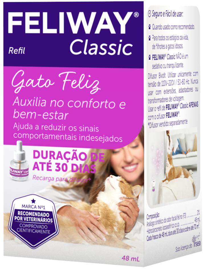 Feliway Classic Ceva Refil para Difusor Elétrico - 48 mL