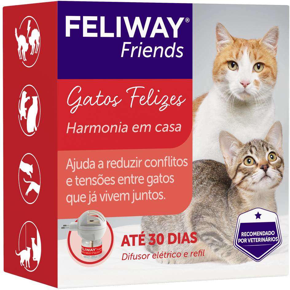 Feliway Friends Ceva Difusor Elétrico + Refil - 48 mL