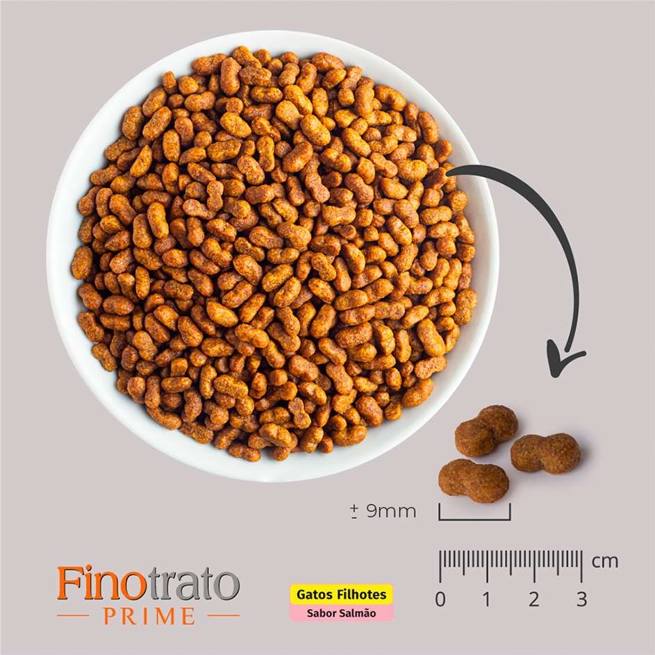 Ração Seca Finotrato Prime Salmão para Gatos Filhotes - 10,1Kg