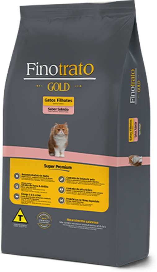 Ração Seca Finotrato Gold Salmão para Gatos Filhotes - 7,5Kg