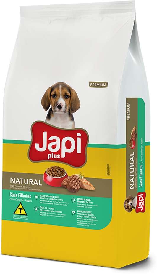 Ração Seca Japi Plus Natural para Cães Filhotes - 10,1Kg