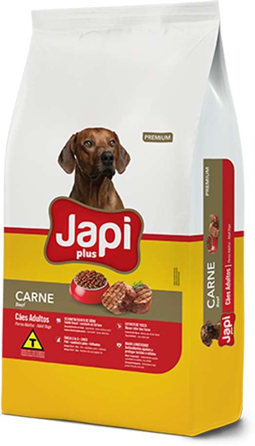 Ração Seca Japi Plus Carne para Cães Adultos - 20Kg