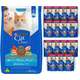 Kit Cat Chow Ração Seca Peixe e Rações Úmidas com 15 Carne Gatos Adultos - 15 Saches + 10,1 Kg