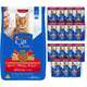 Kit Cat Chow Ração Seca Defense Plus Carne e Rações Úmidas com 15 Carne Gatos Adultos - 15 Saches + 10,1 Kg