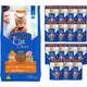 Kit Cat Chow Ração Seca Peixe e Rações Úmidas com 15 Carne Gatos Castrados - 15 Saches + 10,1 Kg