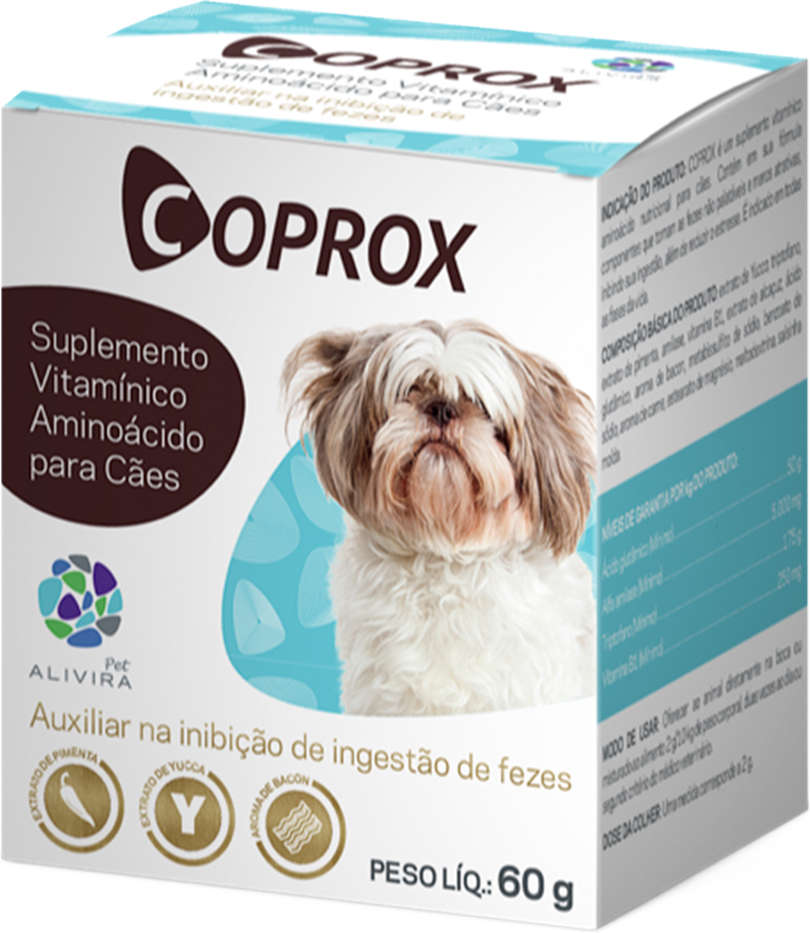 Suplemento Alivira Coprox para Cães - 60 g