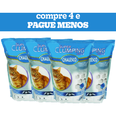 Areia Sanitária Chalesco Super Clumping Sílica