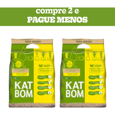 Granulado Sanitário Katbom Capim Limão para Gatos
