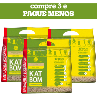 Granulado Sanitário Katbom Capim Limão para Gatos
