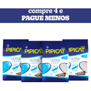 Areia Sanitária Kelco Pipicat Ultra Light - 8kg (4 pacotes 2Kg)