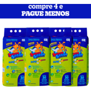 Kit Tapete Higiênico Petix Supersecão Max Citrus - 120 Unidades (4 Pacotes)