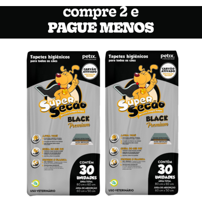 Tapete Higiênico Super Secão Black Premium