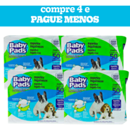 Kit Tapete Higiênico Baby Pads - 200 Unidades (4 Pacotes)