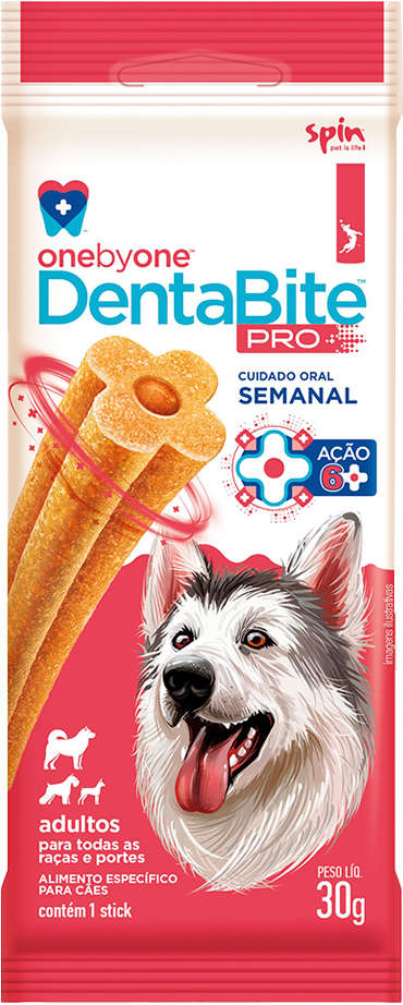 Stick Spin Pet DentaBite Pro para Cães Adultos - 30g