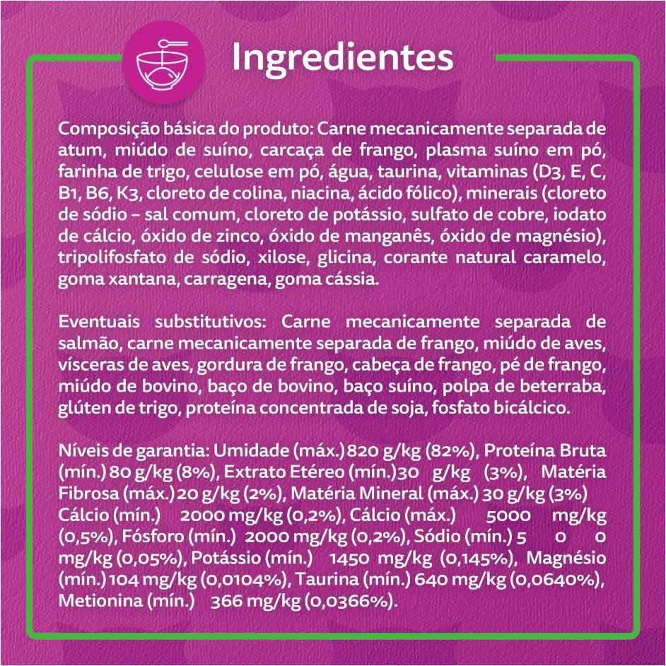 Ração Úmida Whiskas Sachê Peixe Jelly para Gatos Adultos - 85 g
