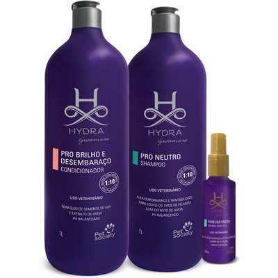 Kit Hydra Groomers Shampoo, Condicionador e Colônia Forever Fresh - Kit