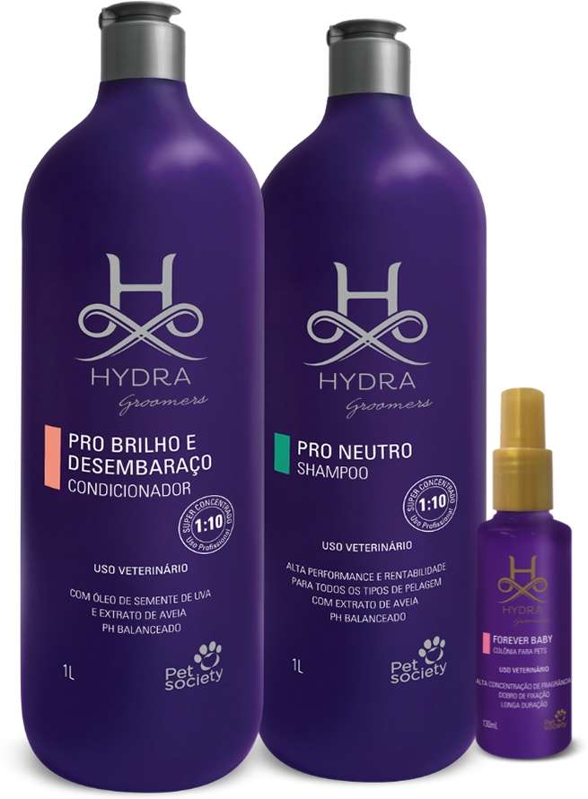 Kit Hydra Groomers Shampoo, Condicionador e Colônia Forever Baby - Kit