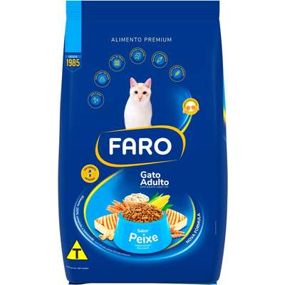 Ração Seca Faro Peixe para Gatos Adultos