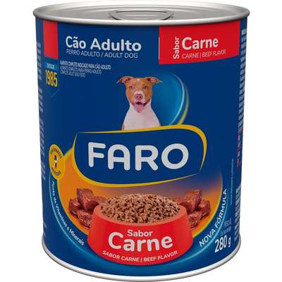 Ração Úmida Faro Carne para Cães Adultos