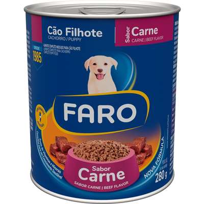 Ração Úmida Faro Carne para Cães Filhotes