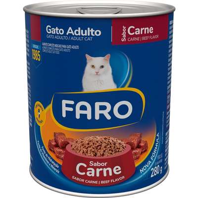 Ração Úmida Faro Carne para Gatos Adultos