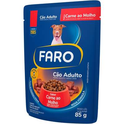 Ração Úmida Faro Carne ao Molho para Cães Adultos