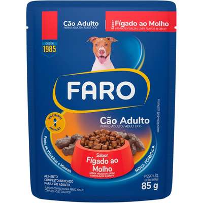 Ração Úmida Faro Fígado ao Molho para Cães Adultos