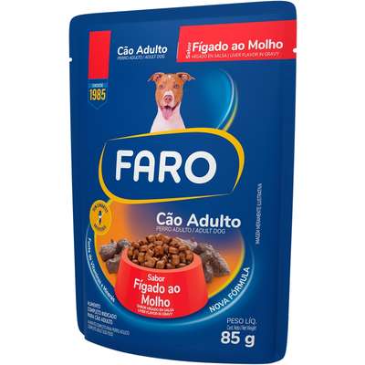 Ração Úmida Faro Fígado ao Molho para Cães Adultos