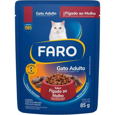 Ração Úmida Faro Fígado ao Molho para Gatos Adultos