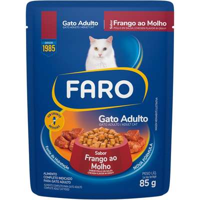 Ração Úmida Faro Frango ao Molho para Gatos Adultos