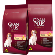 Ração GranPlus Menu Light Frango e Arroz para Cães Adultos Raças Médias e Grandes - 18Kg